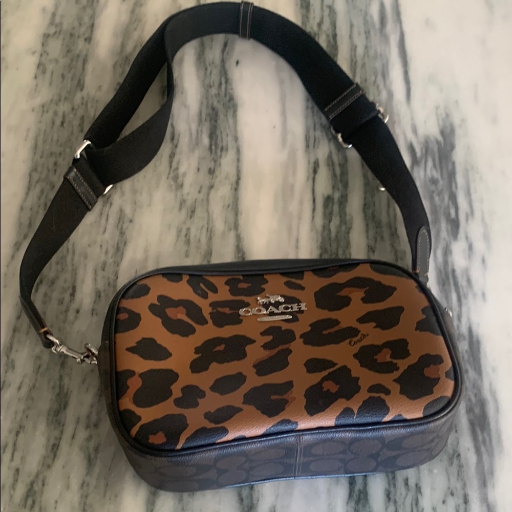 Coach Leopard Print Crossbody Bag